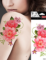 Tatouages Autocollants Séries de fleur Non Toxique Imperméable Homme Adulte Tatouage Temporaire Tatouages temporaires