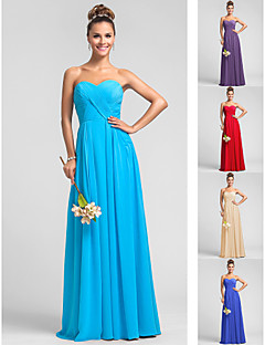 Wedding Party / Formal Evening / Military Ball Dress - Pool Plus Sizes / Petite A-line Sweetheart Floor-length Chiffon