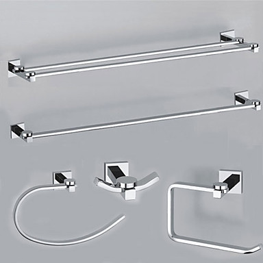 Elegant solid messing 5 delt bad tilbehør sett (0605 0401 0407 ...