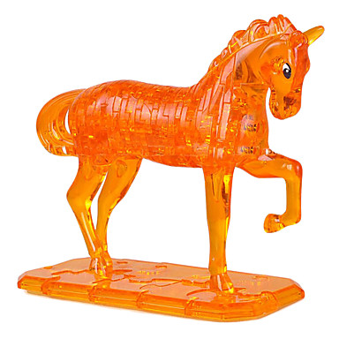 3D Glass Horse Shape Puzzles -100pcs