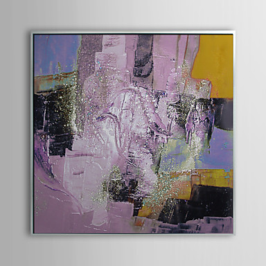 Abstract Splashed Painting Framed Oil Painting