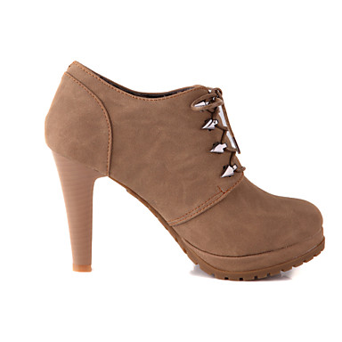 faux leather platform ankle boot with block heel