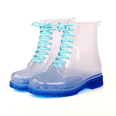 flat heel rain boots