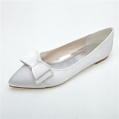satin pointed flats