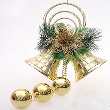 10cm Christmas Double Bell Tree Hanging Decoration