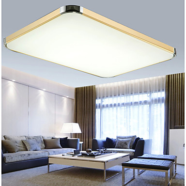 Led 64w moderne / nutidig led børstet metall takplafond stue ...