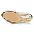 silver satin wedges